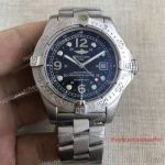Low Price Fake Breitling Superocean Watch SS Black Face Shop Online